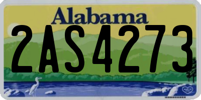 AL license plate 2AS4273