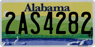 AL license plate 2AS4282