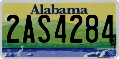 AL license plate 2AS4284