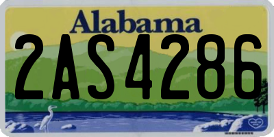 AL license plate 2AS4286