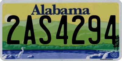 AL license plate 2AS4294