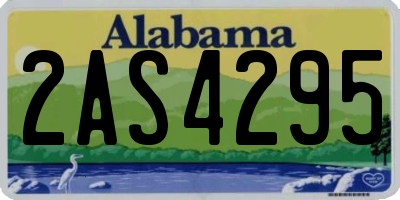AL license plate 2AS4295