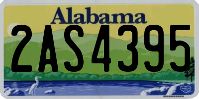 AL license plate 2AS4395