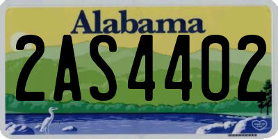 AL license plate 2AS4402