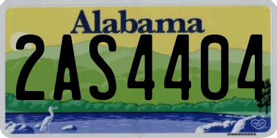 AL license plate 2AS4404