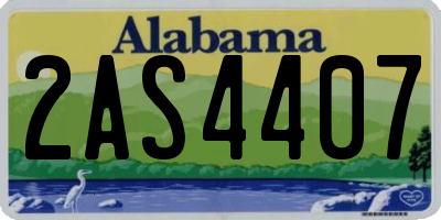 AL license plate 2AS4407