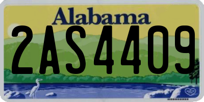 AL license plate 2AS4409