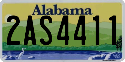 AL license plate 2AS4411