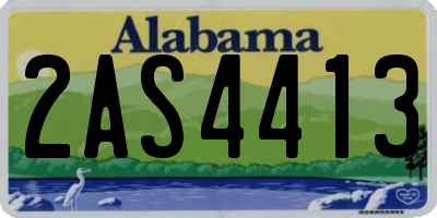 AL license plate 2AS4413