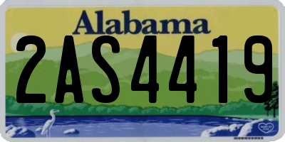 AL license plate 2AS4419