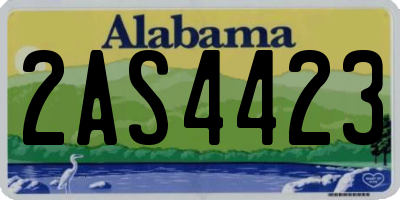 AL license plate 2AS4423