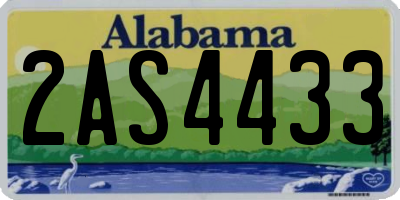 AL license plate 2AS4433