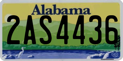 AL license plate 2AS4436