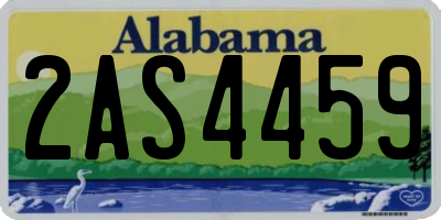 AL license plate 2AS4459