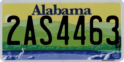 AL license plate 2AS4463