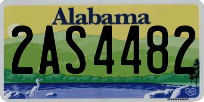 AL license plate 2AS4482