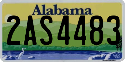 AL license plate 2AS4483