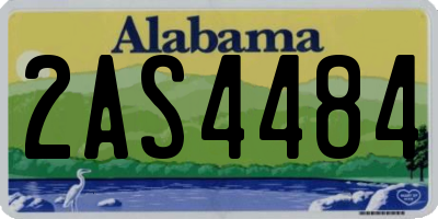 AL license plate 2AS4484
