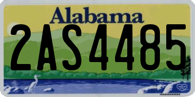 AL license plate 2AS4485