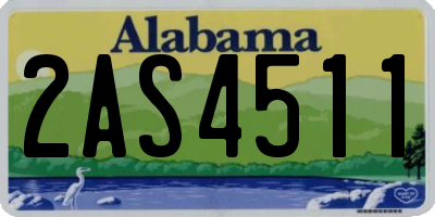 AL license plate 2AS4511