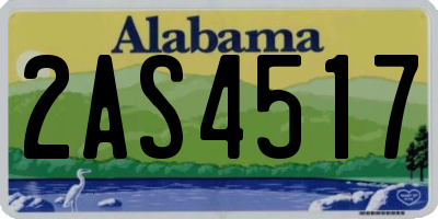 AL license plate 2AS4517