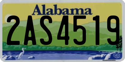 AL license plate 2AS4519