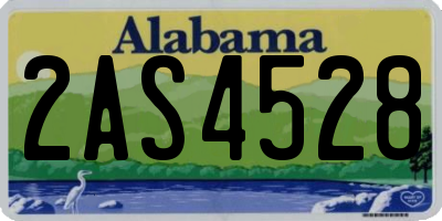 AL license plate 2AS4528