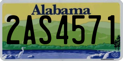 AL license plate 2AS4571