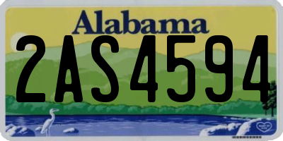 AL license plate 2AS4594