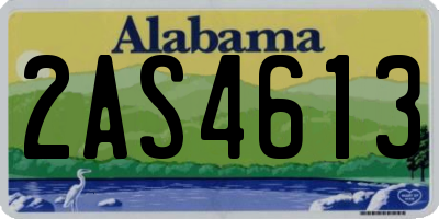 AL license plate 2AS4613