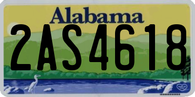 AL license plate 2AS4618