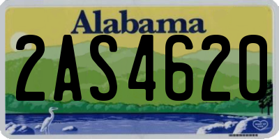 AL license plate 2AS4620