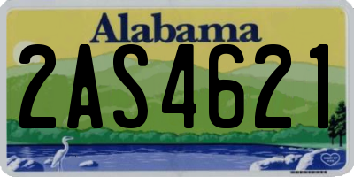 AL license plate 2AS4621