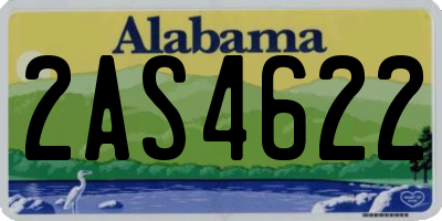 AL license plate 2AS4622