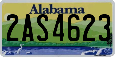 AL license plate 2AS4623