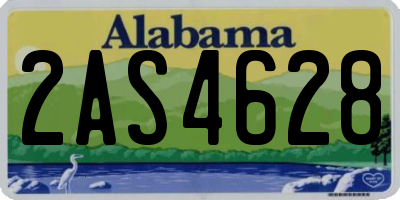 AL license plate 2AS4628