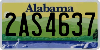 AL license plate 2AS4637