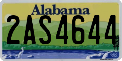 AL license plate 2AS4644