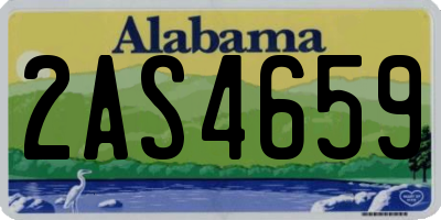 AL license plate 2AS4659