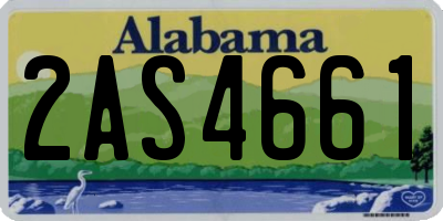 AL license plate 2AS4661