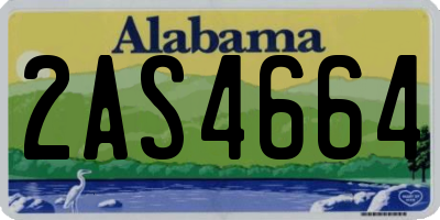 AL license plate 2AS4664
