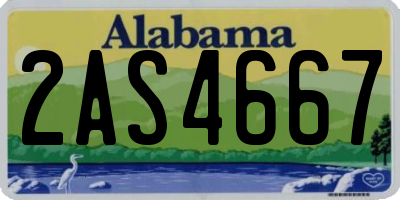 AL license plate 2AS4667