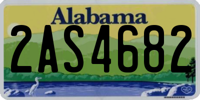 AL license plate 2AS4682