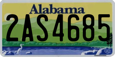 AL license plate 2AS4685