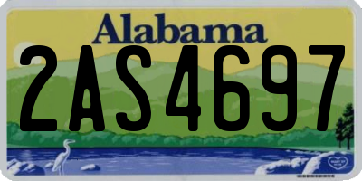 AL license plate 2AS4697