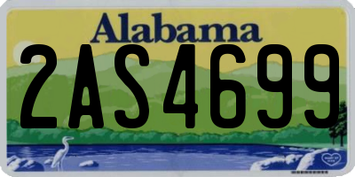 AL license plate 2AS4699