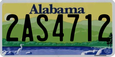 AL license plate 2AS4712