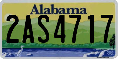 AL license plate 2AS4717