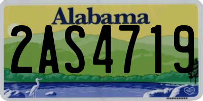AL license plate 2AS4719