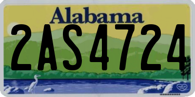 AL license plate 2AS4724